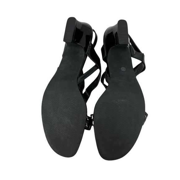 9·2·5 Black Sling Back Strappy Heels Size 9 1/2 Women’s - Picture 8 of 8